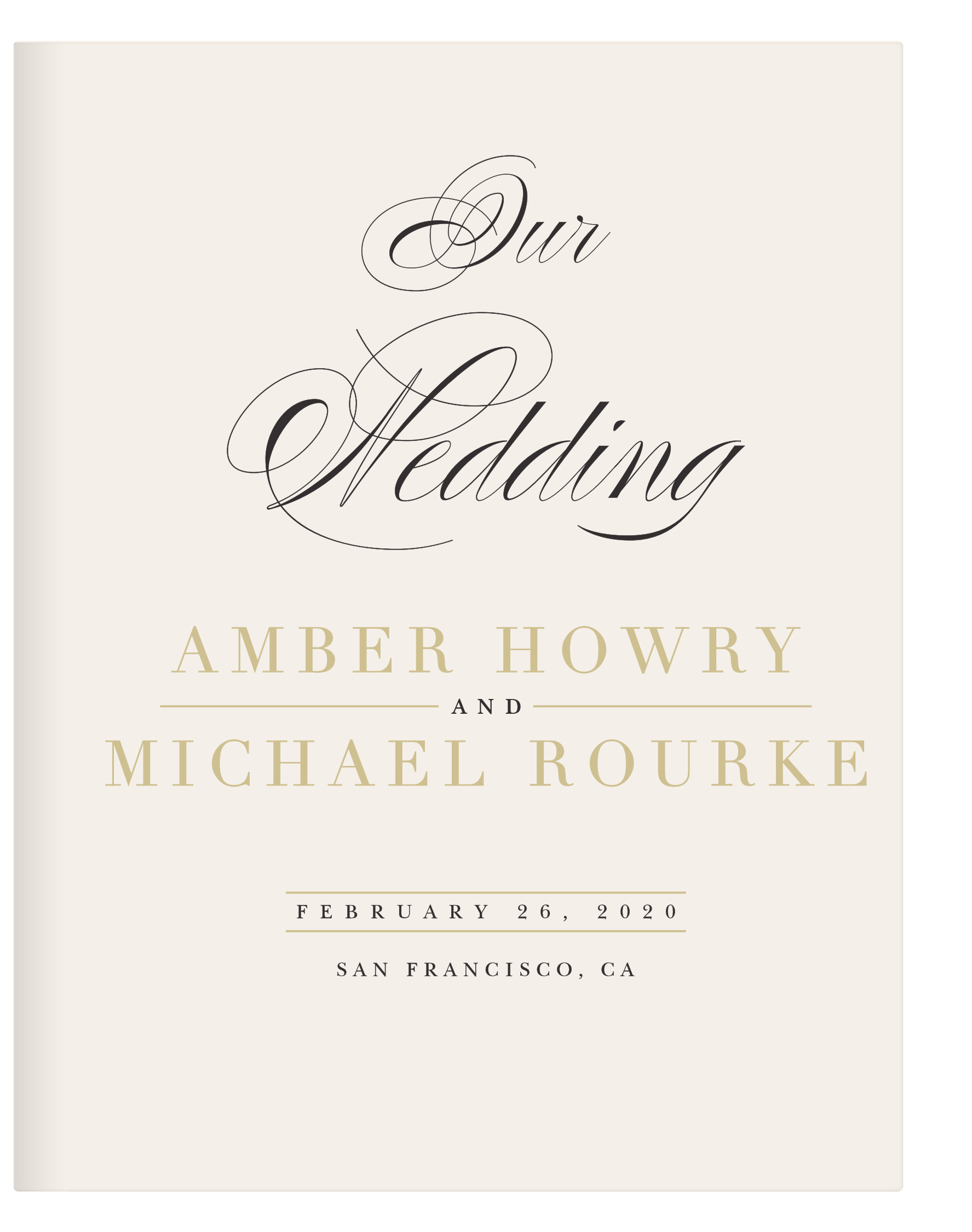Timeless Type Guest Book
