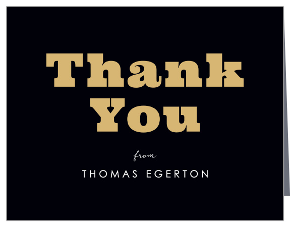 Be sure to choose our Bold Foil Milestone Birthday Party Thank You Cards for telling your family and friends thanks for attending your event!