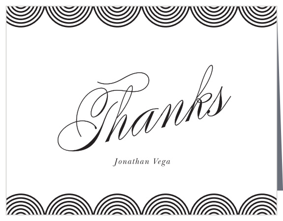 Share your gratitude for the support you received on your special day from your friends and family with our Circular Fifty Milestone Birthday Thank You Cards. 