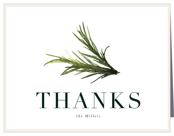 Send an elegant token of gratitude with our Herbal Sprig House Warming Thank You Cards.