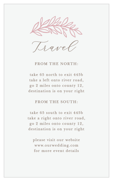 Family and friends will have no issue finding their way to your wedding venue with the help of our Circled Monogram Direction Cards.