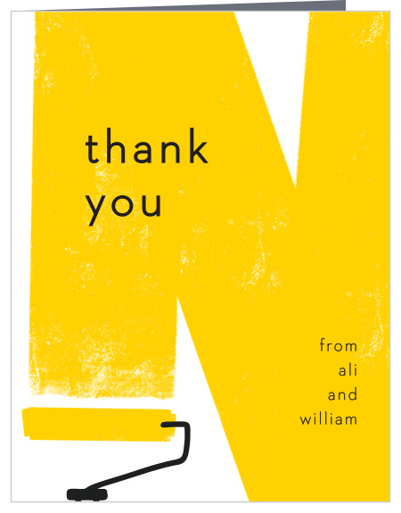 Show your guests your appreciation in their attendance at your event with our Wet Paint Housewarming Thank You Cards!