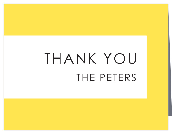 The presence and support of your loved ones were important to you, show them your appreciation with our Right Aligned Thank You Cards.