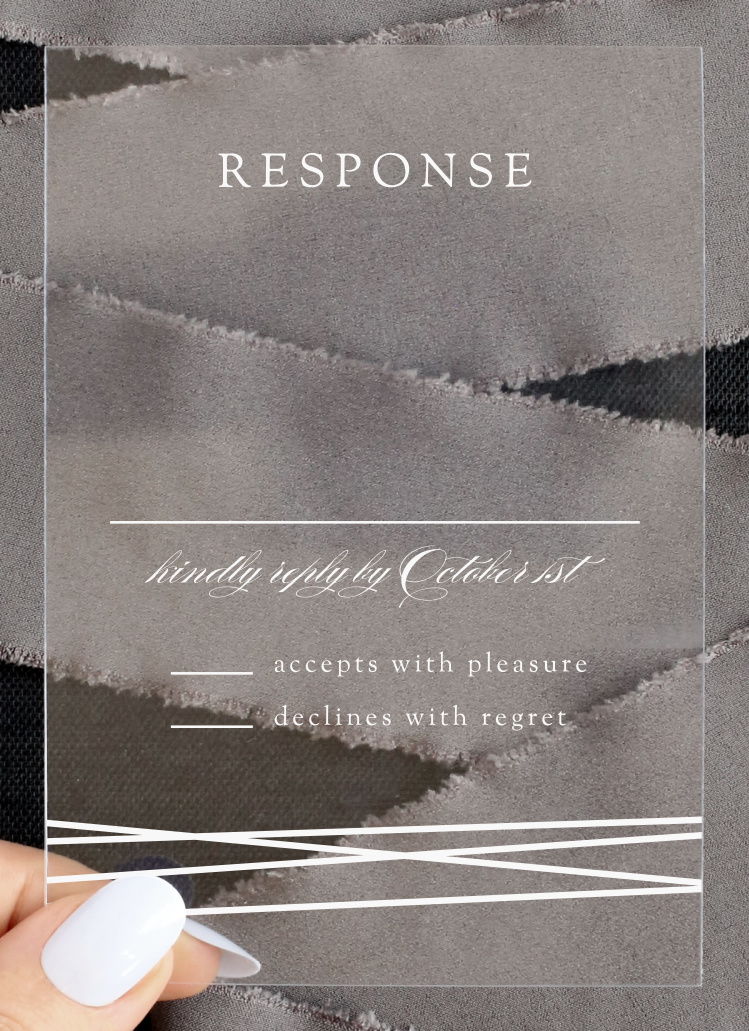Formal Lines Clear Response Cards