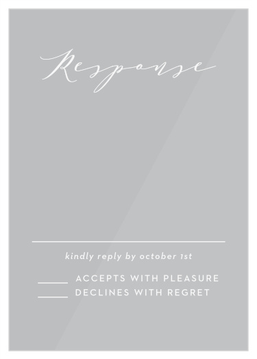 Our Ocean Spray Clear Response Cards give you the opportunity to tally up all of your guests, as well as their individualized needs.