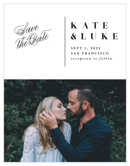 Our Timeless Romance Wedding Save-the-Date Magnets are an elegant way to announce your engagement!