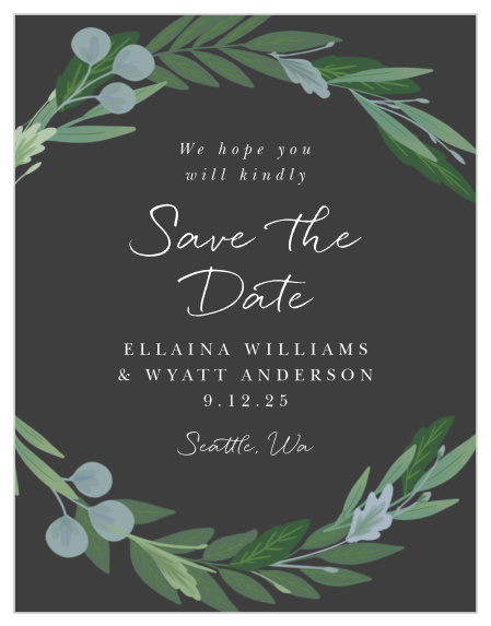 Announce that you're officially planning your special day with our Bloom Abound Save-the-Date Magnets!