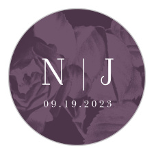 Gift your loved ones with a memento of your special day with our Floral Overlay Wedding Stickers.