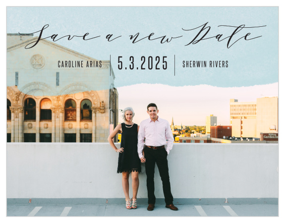 Need to delay your big day? We got you covered with our MaeMae's Maeve Change the Date Cards!