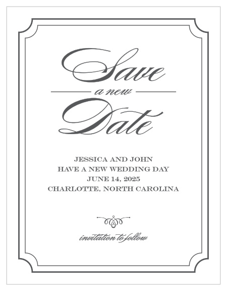 Let us make rescheduling easier with our Elegant Script Change the Date Cards.