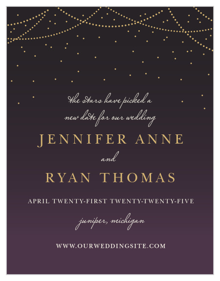 No one likes to reschedule but we make it easier with our Light and Lantern Change the Date Cards.