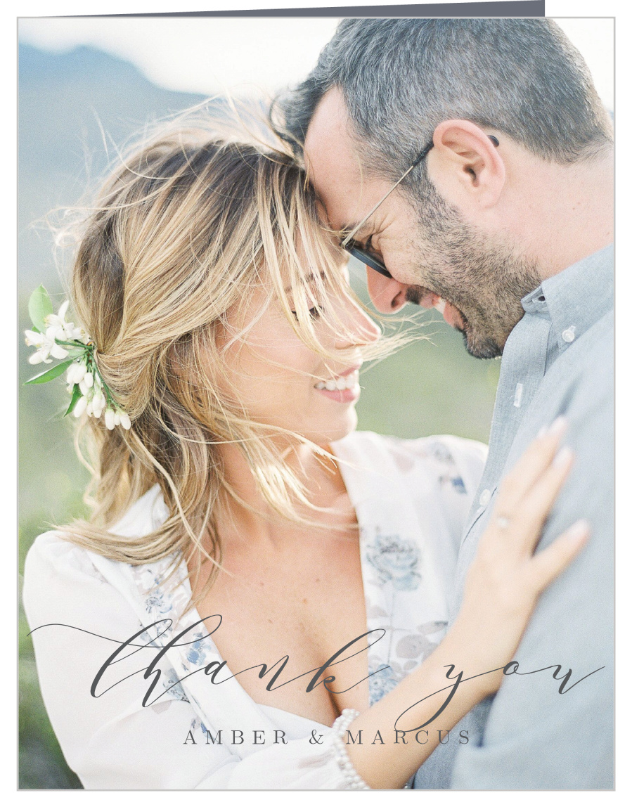 Fern Frame Wedding Thank You Cards