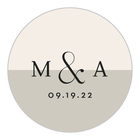 Split Type Wedding Stickers