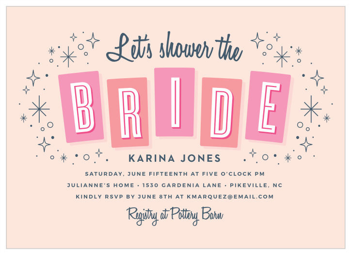 Our Retro Elegance Bridal Shower Invitations gather your favorite people together to celebrate before your big day!