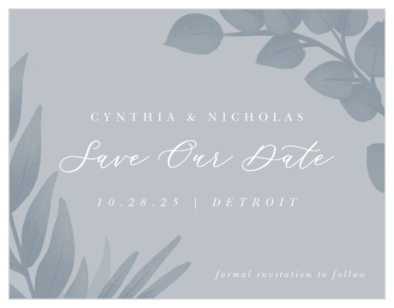 Our Evening Garden Save the Date Cards are the perfect way to make sure your loved ones know about your wedding date far in advance!