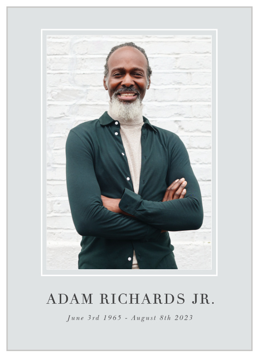 Allow the portrait of your respective departed speak the loudest, using our Basic Frame Memorial Programs.