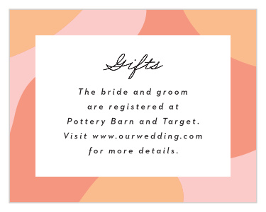 Share all your registry details in style with our Transparent Text Registry Cards.