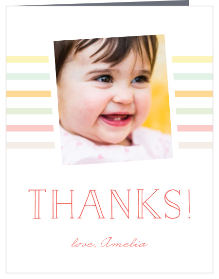 Need a way to say thank you to everyone who could share in your child's first birthday? Look no further than our Fun to be One First Birthday Thank You Cards!