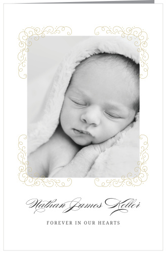 Let family and friends know every step of the funeral service with our Eternal Scrolls Memorial Book Fold Programs.