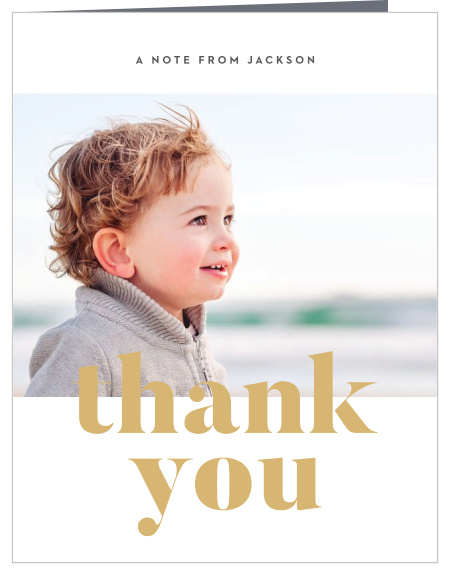 Our Golden One First Birthday Thank You Cards are just what you need to say thanks!