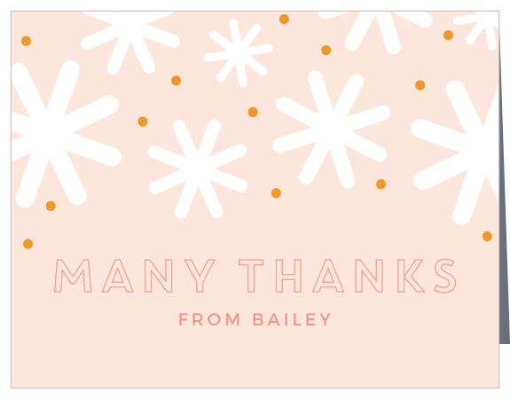 Thank yous are in order for all those who could attend your child's first birthday! Our Star Sprinkle First Birthday Thank You Cards are just what you need.