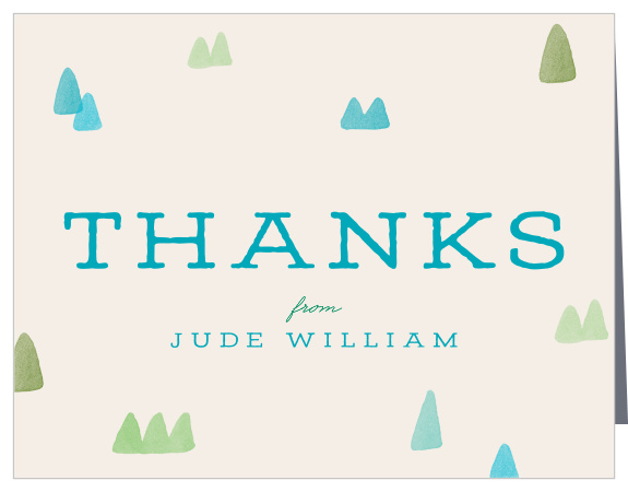 Everyone will appreciate our Tiny Trees First Birthday Thank You Cards!