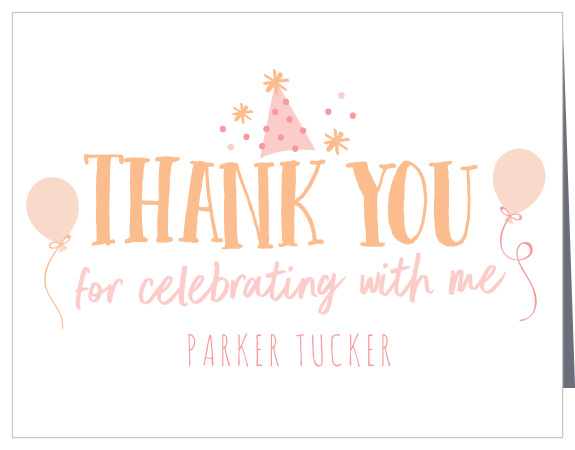 Show your appreciation for all of those who came to help celebrate your child's very first birthday, with our Look Who's One First Birthday Thank You Cards!