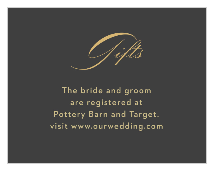 Monogram Sprig Registry Cards