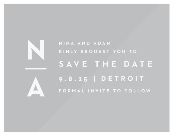 Be sure family and friends will mark their calendars for your special day with our Delicate Greenery Clear Save the Date Cards. The names of you and your partner swirl at the top of every card in calligraphy with your upcoming wedding date sitting below in classic white typography. Illustrations of foliage sprouting out from two corners add a lovely finishing touch. Customize these cards with your choice of a clear or frosted finish along endless color and font combinations to be perfect for you and your loved ones.