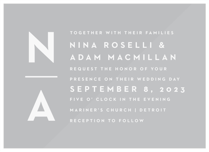 Gather family and friends together to celebrate your marriage with our Perfectly Stacked Clear Wedding Invitations.