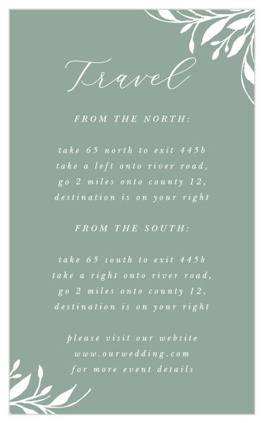 Guide family and friends through every bend and turn on the way to your wedding venue with our Rustic Sketch Direction Cards.