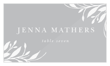 Guide family and friends to their seats for your wedding reception with our Rustic Sketch Clear Place Cards. 