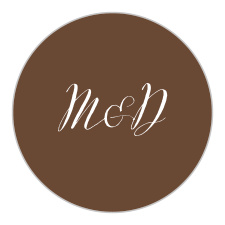 Seal envelopes or gift family and friends with a memento of your special day with our Rustic Tree Wedding Stickers.