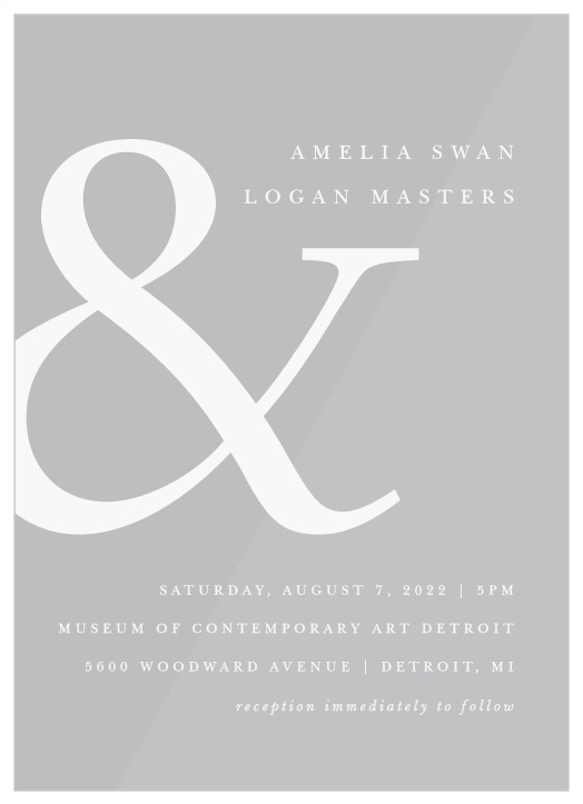 Gather close friends and family together to celebrate your marriage with our Joyful Union Clear Wedding Invitations.