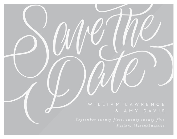 Our Bold Script Clear Save the Date Cards are the perfect way to make sure your out of town guests are able to make your big day!