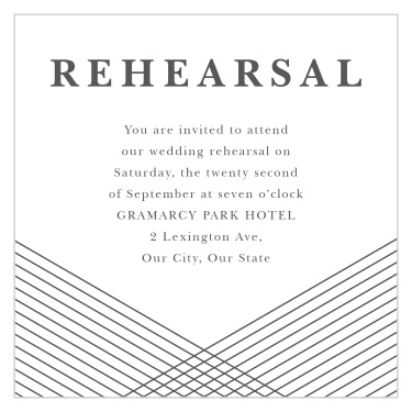 Our Modern Hexagon Response Cards brings friends and family together the night before to make sure your wedding goes off without a hitch.