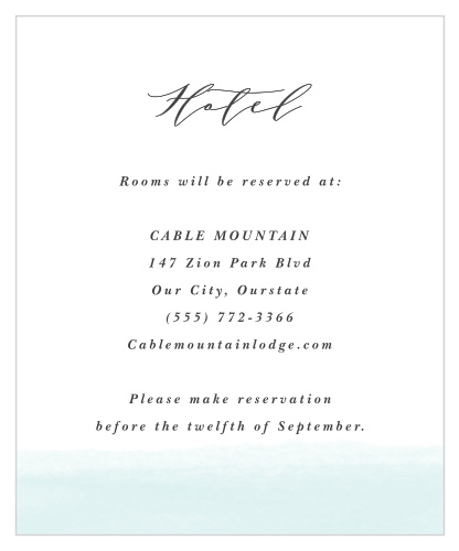 Let family and friends know where you have booked a block of rooms with our Nautical Anchor Accommodation Cards.