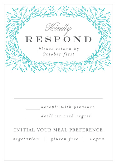 Our Framed Love Response Cards are the perfect way to gather a headcount from your guests for your big day!