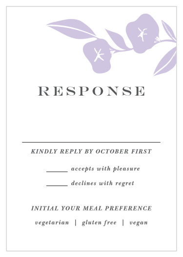We make gathering your guestlist a no-brainer with our botanical Graphic Wreath Response Cards!