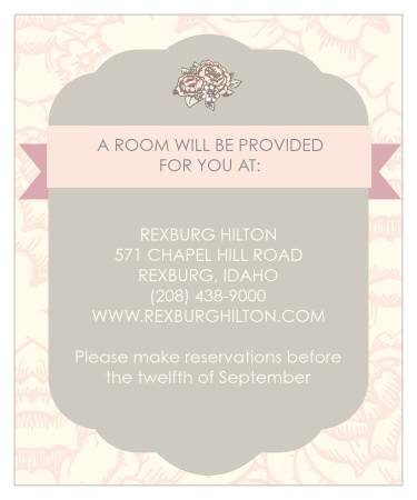 Make things too easy for your guests by providing them with this fully customizable Accommodation card.