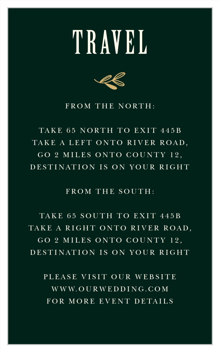 Fall Forest Direction Cards