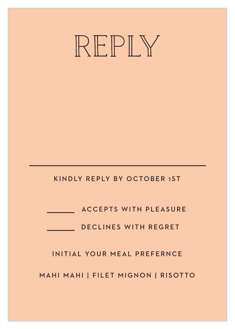 Framed Type Response Cards