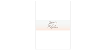 Be sure all of your cards stay organized en route to your guests with our Flowering Script Wedding Belly Bands.