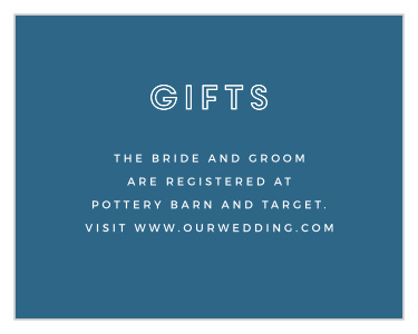 Choose our Modern Flora Registry Cards to let your guests know where you've listed your registries!