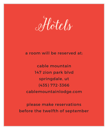 Recommend your favorite local hotel to out-of-town family and friends with our Beach Sunglasses Accommodation Cards.