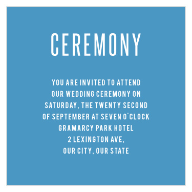 Our simple Unique Airmail Ceremony Cards are perfect to make sure your closest loved ones are invited to witness your special moment!