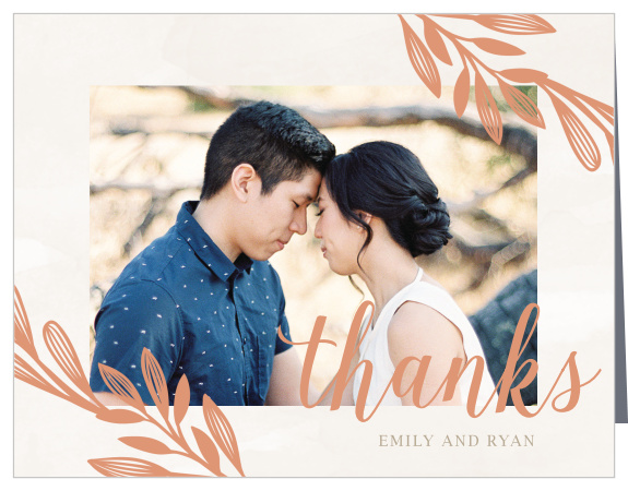 Send our Hexagon Botanicals Bridal Shower Thank You Cards to your loved ones to thank them for attending your event!