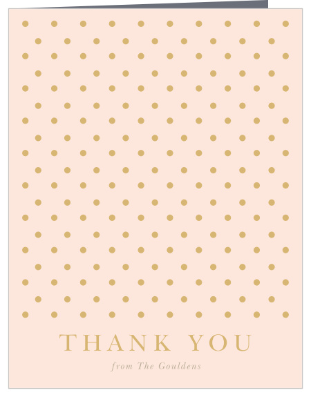 Let family and friends know how much you appreciated their presence at your little one's celebration with the minimalist look of our Polka Dotted First Birthday Thank You Cards.