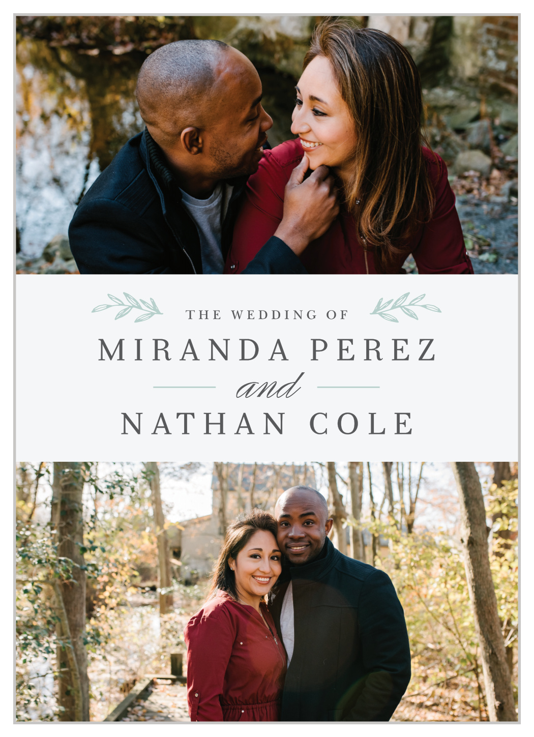 Photo Split Wedding Invitations