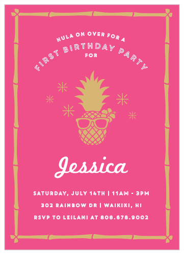 Your little one's special day is coming up soon, be sure to have family and friends hula on over for the celebration!